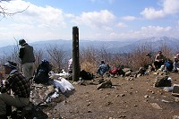 大岳山山頂。