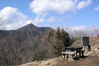 富士見台から大岳山。