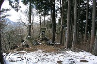 奥の院のある山の山頂。