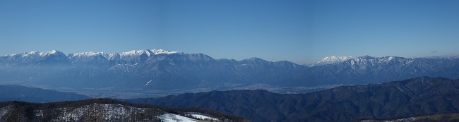 中央アルプスから御嶽山